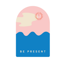 Load image into Gallery viewer, Be Present Self-Care Sticker by Set It Down