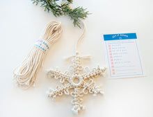Load image into Gallery viewer, DIY Snowflake Macrame Kit - Set It Down