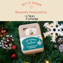 Load image into Gallery viewer, Snowflake Ornament Macrame DIY Kit