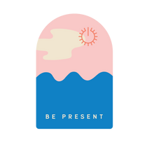 Load image into Gallery viewer, Be Present Self-Care Sticker by Set It Down
