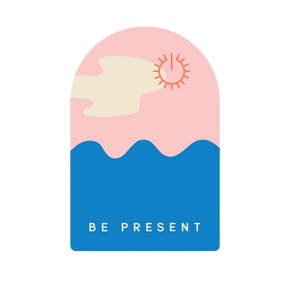 Be Present Self-Care Sticker by Set It Down