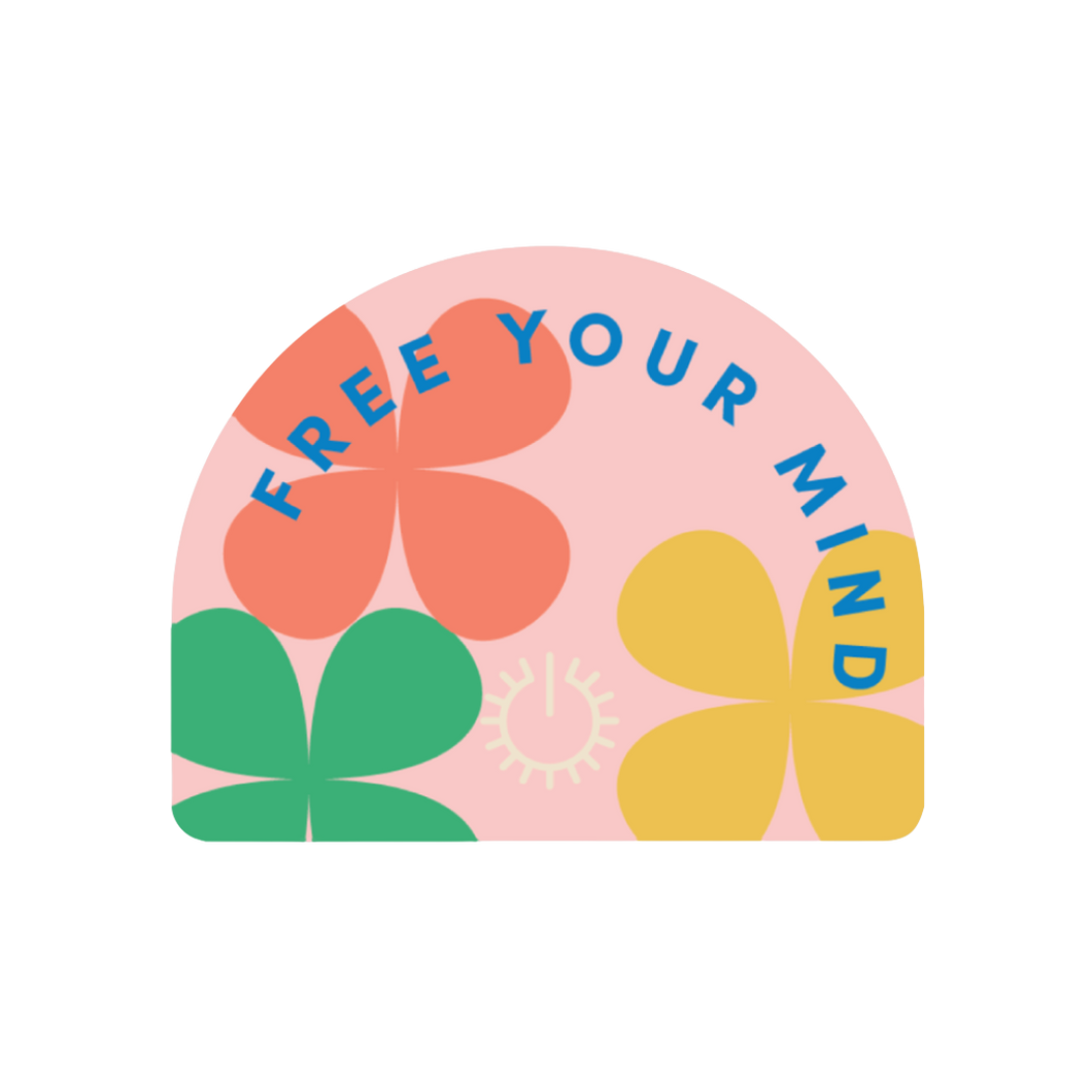 Free Your Mind Sticker by Set It Down. Simple vinyl stickers with a wonderful message.