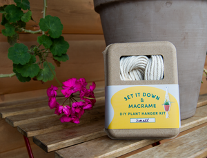 plant hanger materials Macrame Plant Hanger DIY Kit by Set It Down
